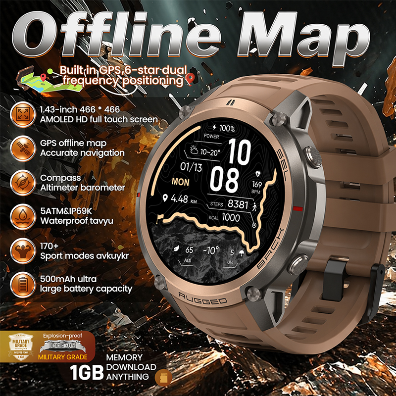 Men Smart Watch GPS Offline Ma - Korean Men Lifestyle reseña y precio