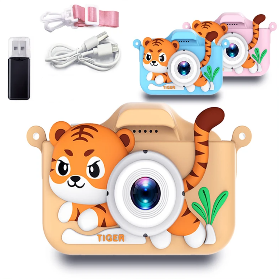 Kids Mini Camera Cartoon Tiger - Korean Boy Lifestyle reseña y precio