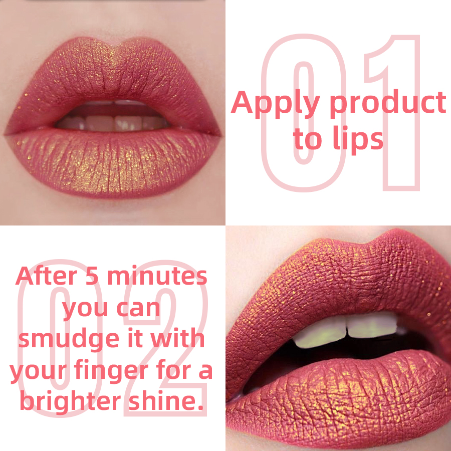 1PC Glitter Metallic 14 Colors - Lip Tint Korean reseña y precio
