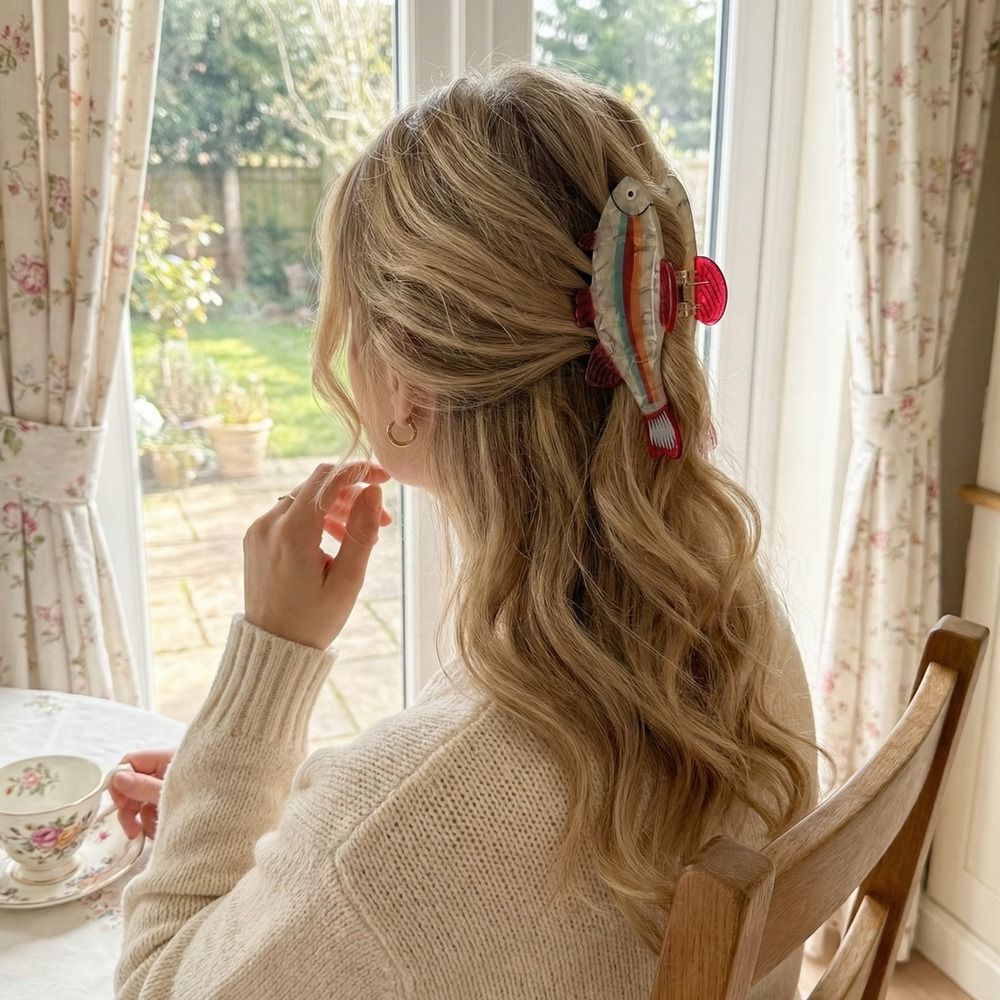 Hairpin Ocean Animal Hair Claw - Lifestyle In Korean reseña y precio