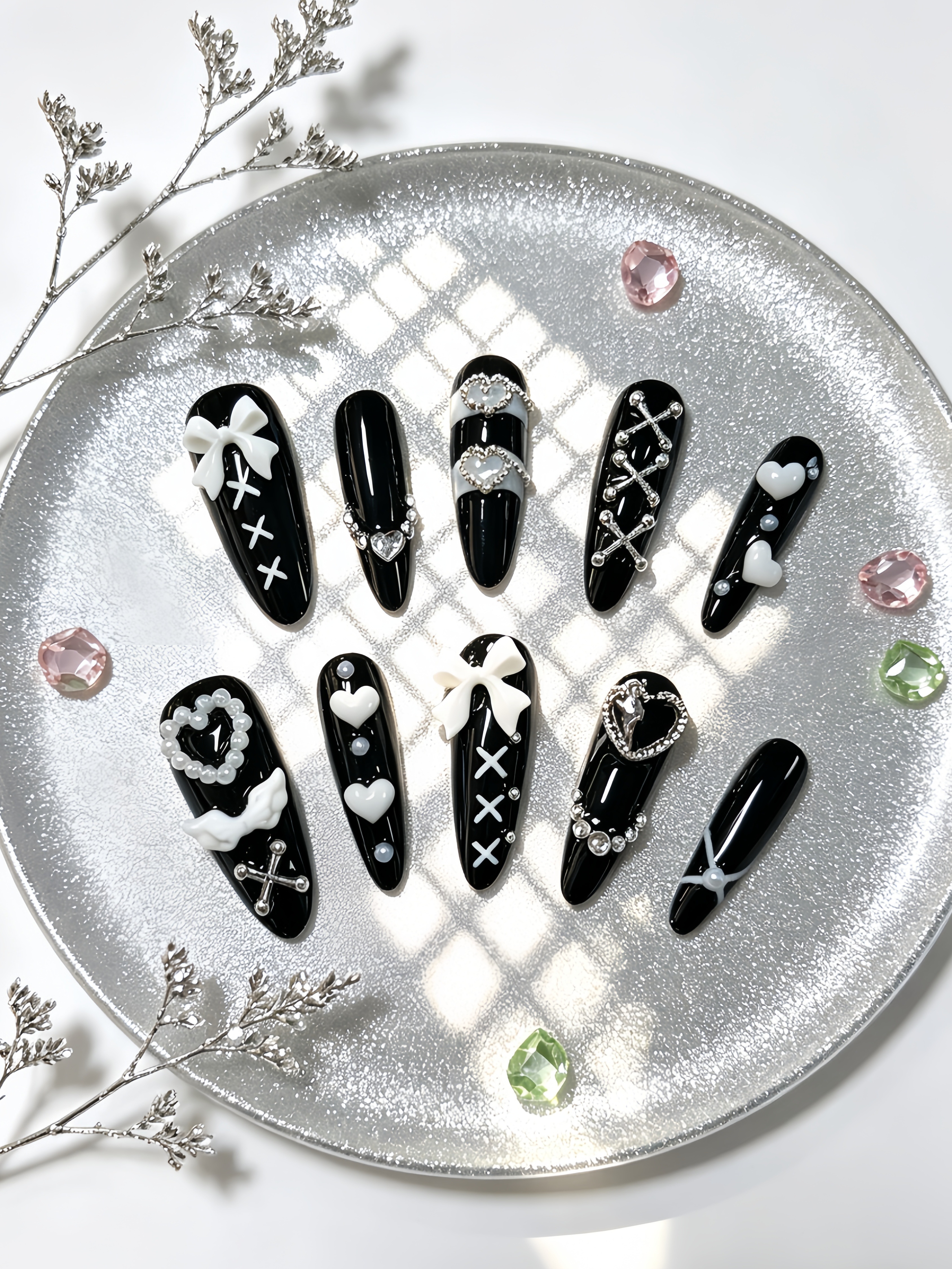 10 Long Black and White Minima - Korean Women Lifestyle reseña y precio