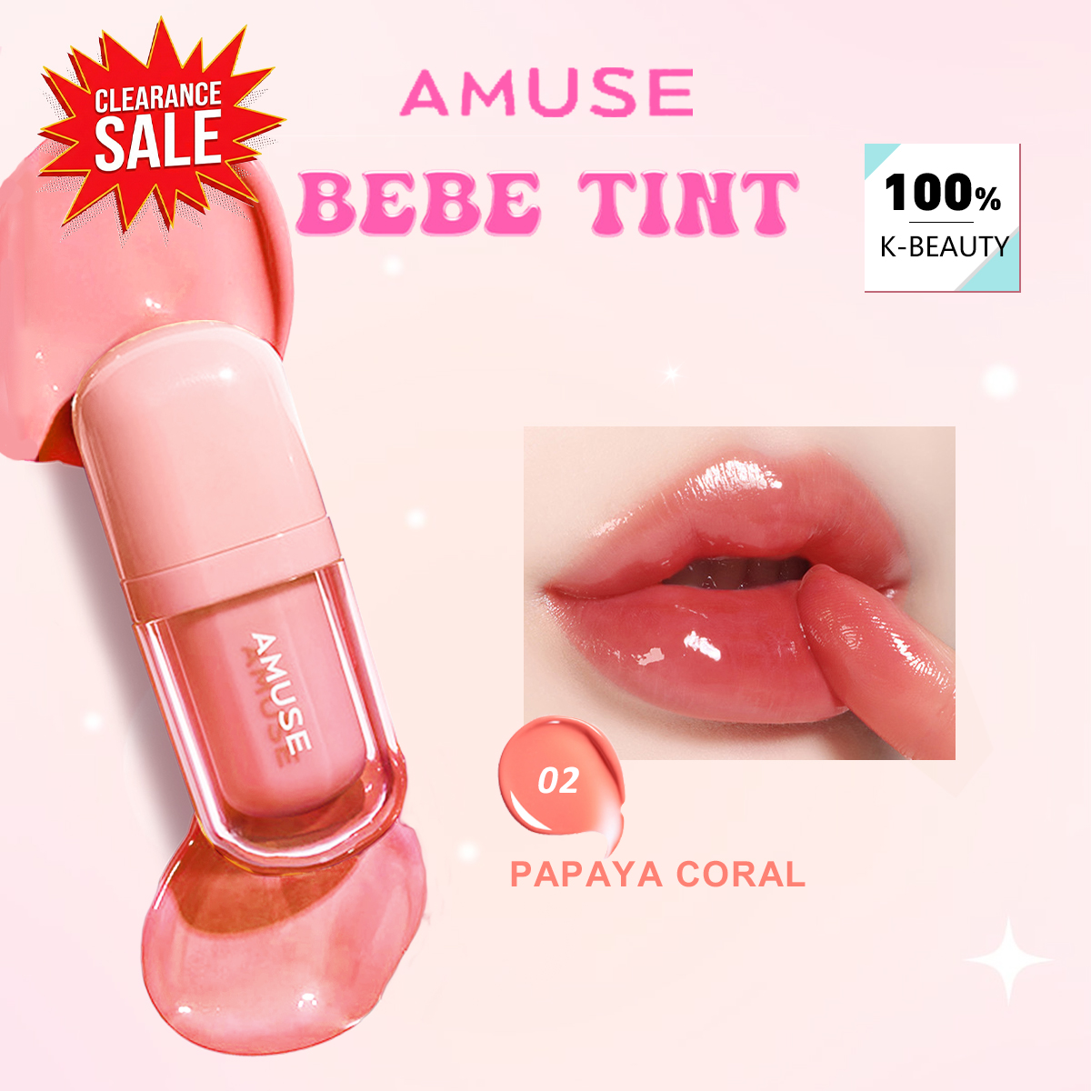 [ClearanceSale] AMUSE BEBE TIN - Lip Tint Korean reseña y precio