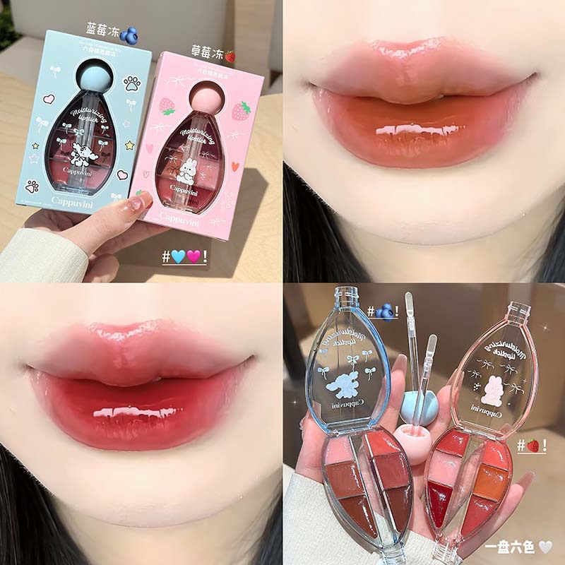 Korean Fashion Six-color Mirro - Lip Tint Korean reseña y precio