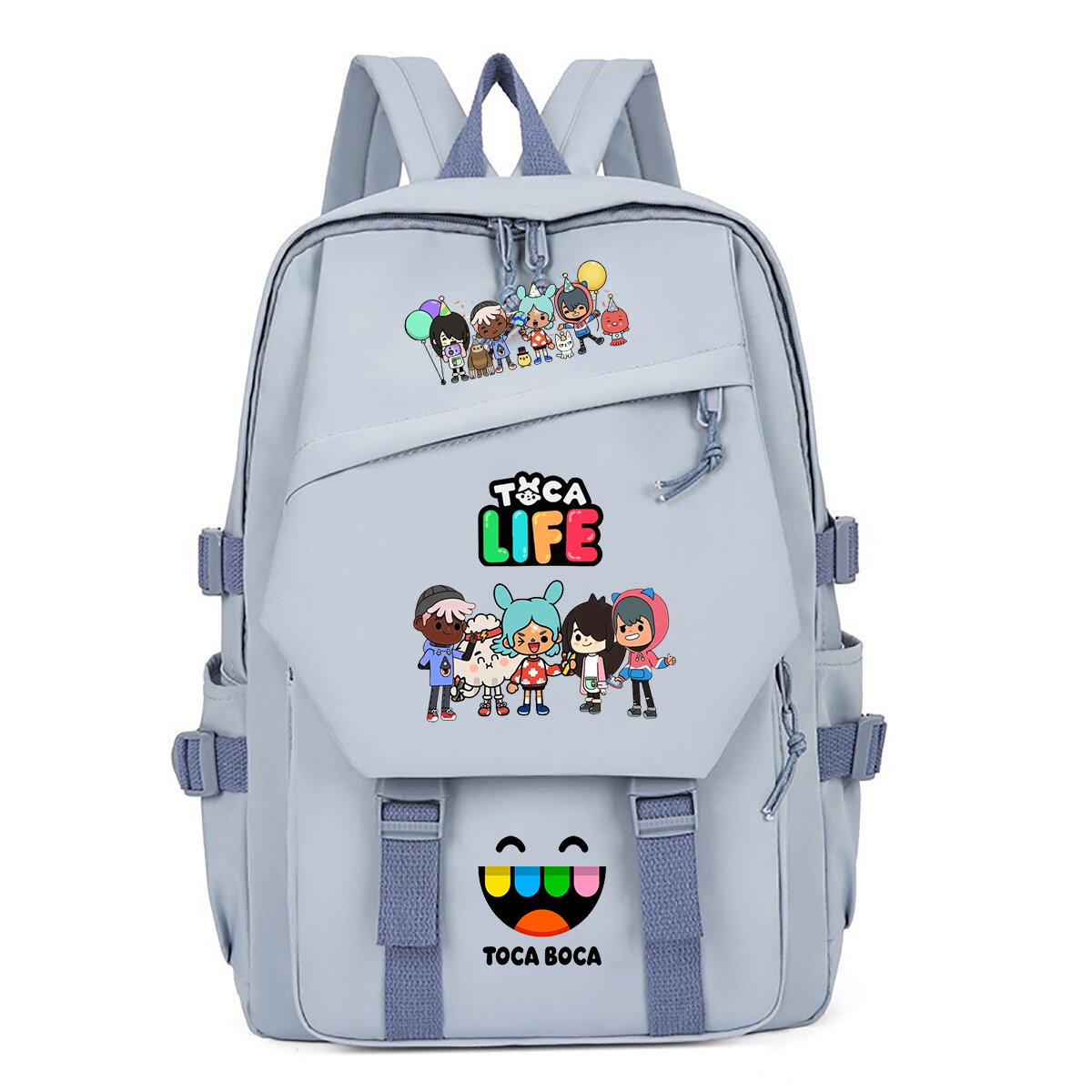 Toca Life World Print Backpack - Korean Women Lifestyle reseña y precio