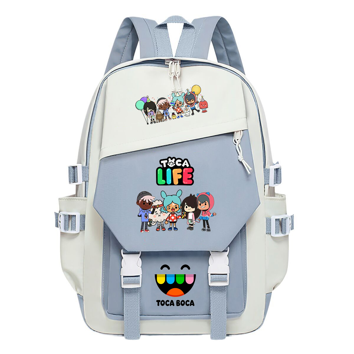 Toca Life World Print Backpack - Korean Women Lifestyle reseña y precio