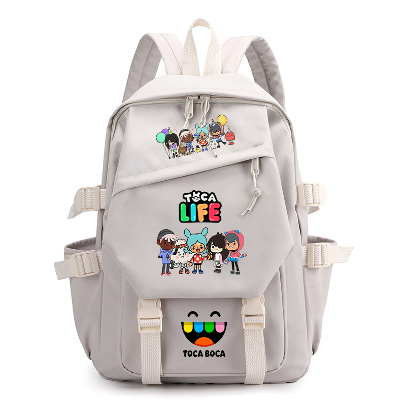 Toca Life World Print Backpack - Korean Women Lifestyle reseña y precio