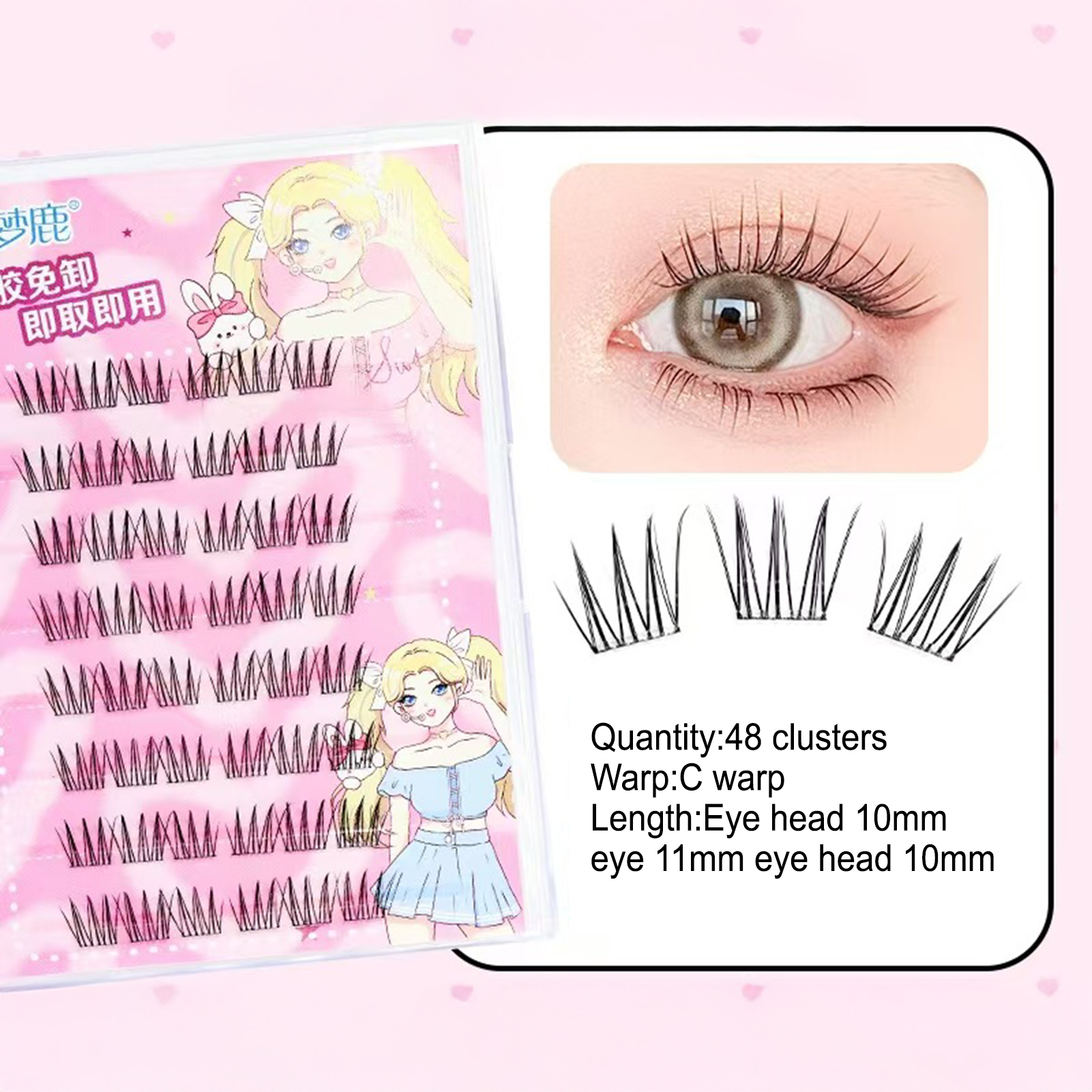 Women DIY Curling Eyelash Clus - Korean Women Lifestyle reseña y precio