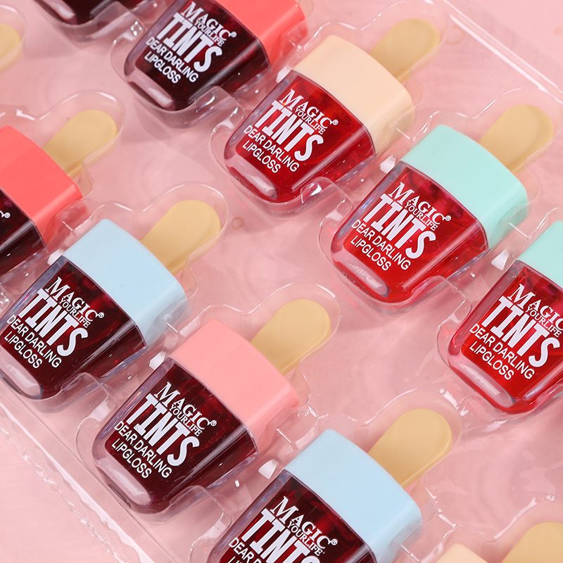 12Pcs Korea Fruit Lip Tint Ice - Lip Tint Korean reseña y precio