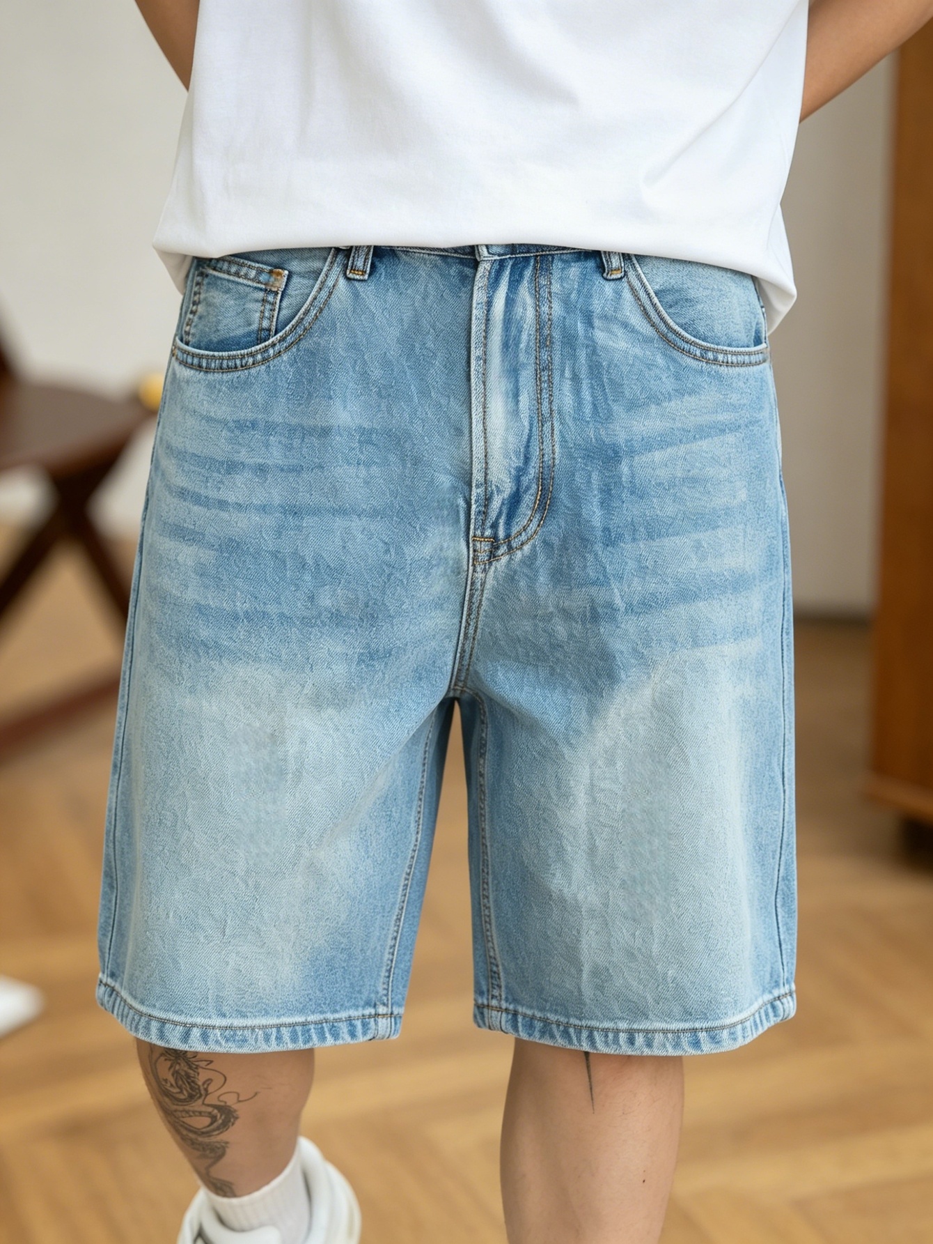 Loose cut blue non stretch den - Korean Men Lifestyle reseña y precio