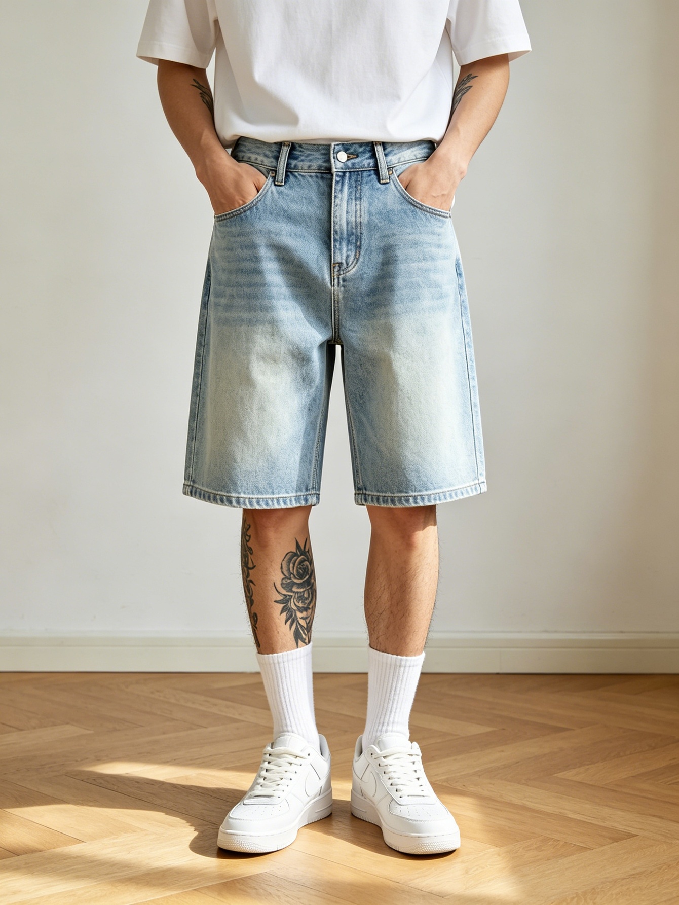 Loose cut blue non stretch den - Korean Men Lifestyle reseña y precio