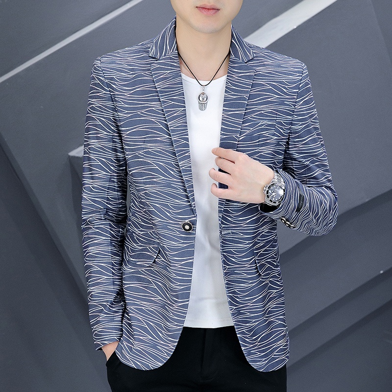 Slim Fit Short Men's Suit Jack - Lifestyle In Korean reseña y precio